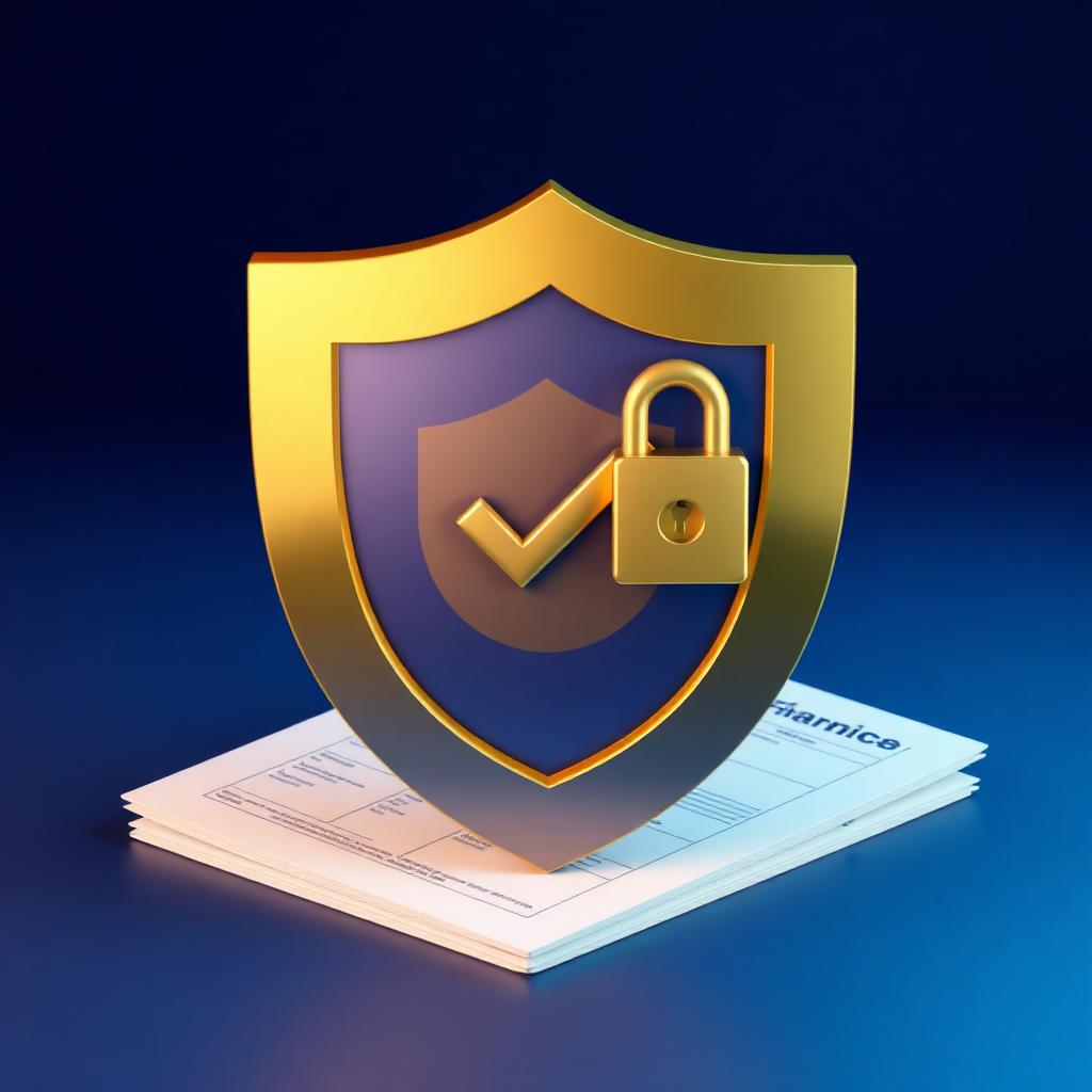 Shield with checkmark representing secure online lending